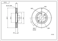 BR.SCHEIBE/V/XANTIA 2.0I 98- /LAK/SET