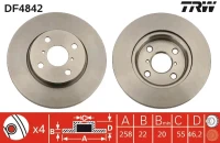 BR.SCHEIBE/V/YARIS 1,0-1,3 VVTI 06- /SET