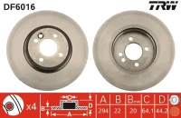 BR.SCHEIBE.VMINI R50, R53 03-06 /SET/