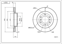 BR.SCHEIBE.VPAJERO 3.2 DI-D 09-