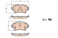 BREMSBELAG BMW F45/F46 14-