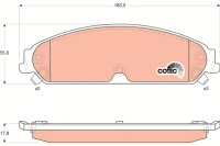 BREMSBELAG CHRYSLER 300 C 3 0CRD 05-