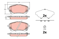 BREMSBELAG COROLLA 1 2, 1 6, 1 8 18-