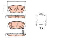 BREMSBELAG ELANTRA 1 6CRDI 11-