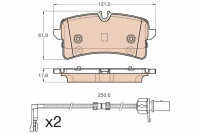 BREMSBELAG /H/AUDI A8 3 0TDI/TFSI 10-