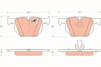 BREMSBELAG /H/BMW E60 520-525 03-