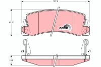BREMSBELAG /H/CARINA 2 0 87-92