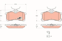 BREMSBELAG /H/COROLLA 1 4-1 9 00-02