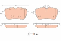 BREMSBELAG /H/DB S-KLASSE /W222/ 13-