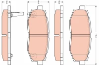 BREMSBELAG /H/IMPREZA 08-