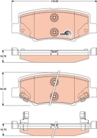 BREMSBELAG /H/ JEEP CHEROKEE 2 8CRD 08-