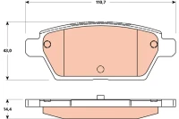 BREMSBELAG /H/MAZDA 6 2 0-2 0DI 08/02-