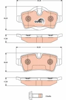 BREMSBELAG /H/MINI COOPER 1 6 07-
