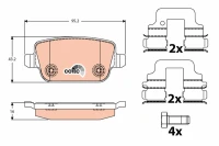 BREMSBELAG /H/MONDEO 2 0TDCI 07-