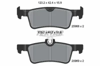 BREMSBELAG /H/PEUGEOT 308 1 6HDI 14-