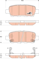 BREMSBELAG /H/QASHQAI 1 5-2 0DCI 07-