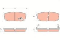 BREMSBELAG /H/SORENTO 2 5CRDI 02-