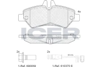 BREMSBELAG /H/SPRINTER 06- /+SENSOR/