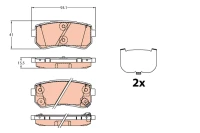 BREMSBELAG /H/TUCSON 15-
