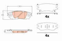 BREMSBELAG H TYOTA C-HR 1 2 16-