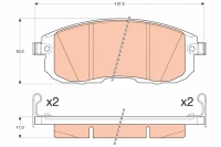 BREMSBELAG TIIDA 1 5DT 07-