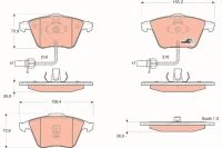 BREMSBELAG /V/A6 97-05 /1LA,1LG/