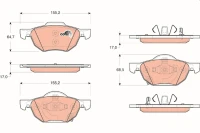BREMSBELAG /V/ACCORD VIII