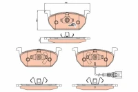 BREMSBELAG /V/AUDI A3 13-