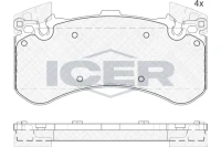 BREMSBELAG /V/AUDI A8 3 0TDI/TFSI 10-