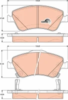 BREMSBELAG /V/AURIS 1 4-2 2 07-