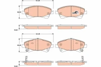 BREMSBELAG /V/AURIS 2 0-2 2 07-
