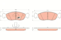 BREMSBELAG /V/AX,SAXO,P106 96-