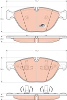 BREMSBELAG /V/BMW X6 3 0-4 3 08-