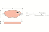 BREMSBELAG /V/CITROEN C5 2 0-2 0HDI 01-