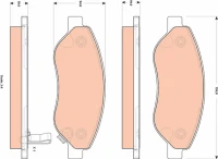BREMSBELAG /V/CORSA D 1 7CDTI 06-