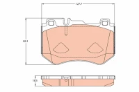 BREMSBELAG /V/DB C-KLASSE 13-
