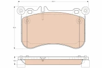 BREMSBELAG /V/DB CLS-KLASSE 11-