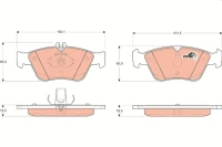 BREMSBELAG /V/DB E210 95-,C202 93-