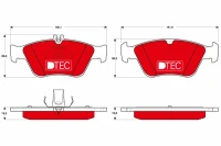 BREMSBELAG /V/DB E210 95-,C202 93-