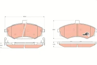 BREMSBELAG /V/ELANTRA 00-