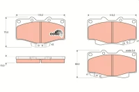 BREMSBELAG /V/HI-LUX 88-