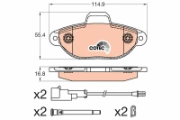 BREMSBELAG /V/KA 1 2 10-