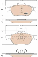 BREMSBELAG /V/LAGUNA 1 6 16V 01-