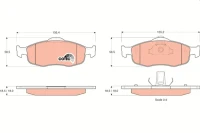 BREMSBELAG /V/ MONDEO 1 6I,1 8I,2 0,1 8