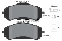 BREMSBELAG /V/PEUGEOT 308 1 6-2 0 13-