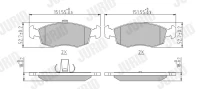 BREMSBELAG /V/PUNTO 1 8 16V 99-