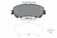 BREMSBELAG /V/ QASHQAI 1 6DCI 13-