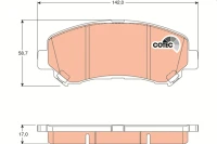 BREMSBELAG /V/QASHQAI,X-TRAIL 07-
