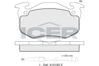 BREMSBELAG /V/ RENAULT CLIO 1 1 91-