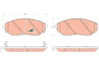 BREMSBELAG /V/SORENTO 2 4-3 5 02-